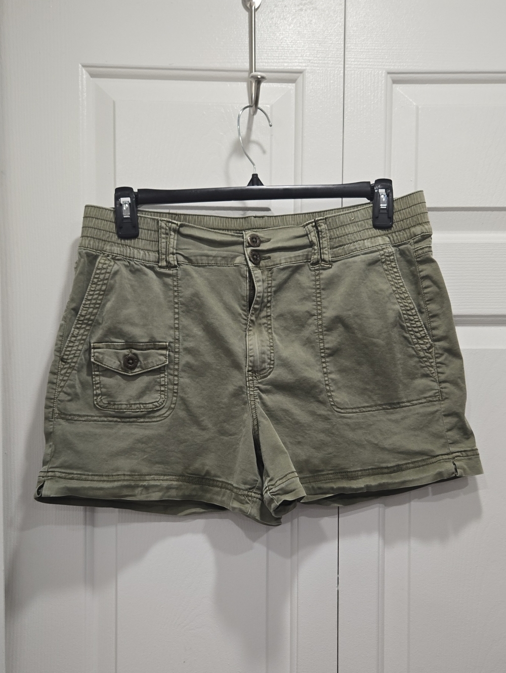 one 5 one Olive Green Women's Cargo Shorts